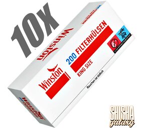 Winston Red - King Size - Filterhülsen - 10 x 200 Stück (2000 Stk) Winston Red - King Size - Filterhülsen - 10 x 200 Stück (2000 Stk)