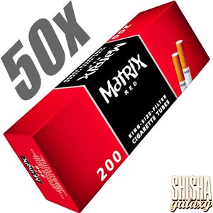 Matrix Red - King Size - Filterhülsen - 50 x 200 Stück (10.000 Stk)