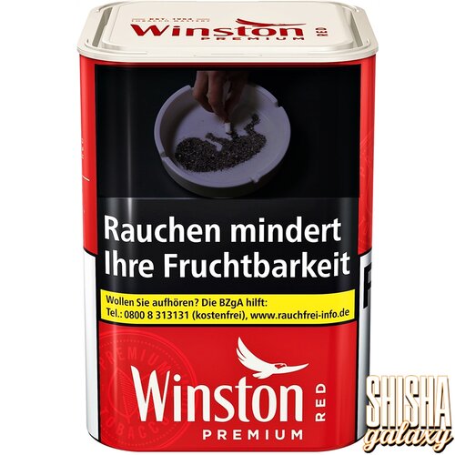 Winston Winston - Red - Premium - Volumentabak / Stopftabak - Dose - 75g