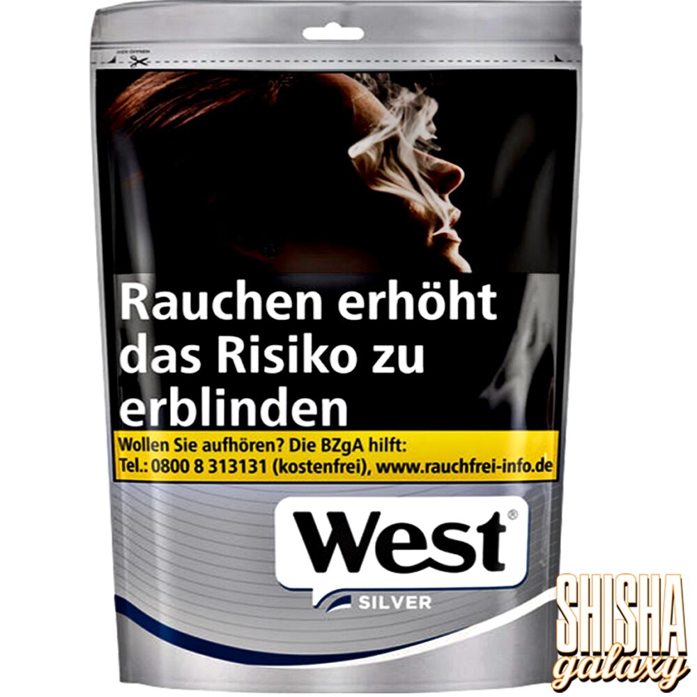 West West - Silver - Volumentabak / Stopftabak - Beutel - 75g