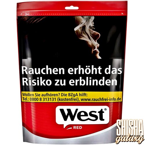 West West - Red - Volumentabak / Stopftabak - Beutel - 65g