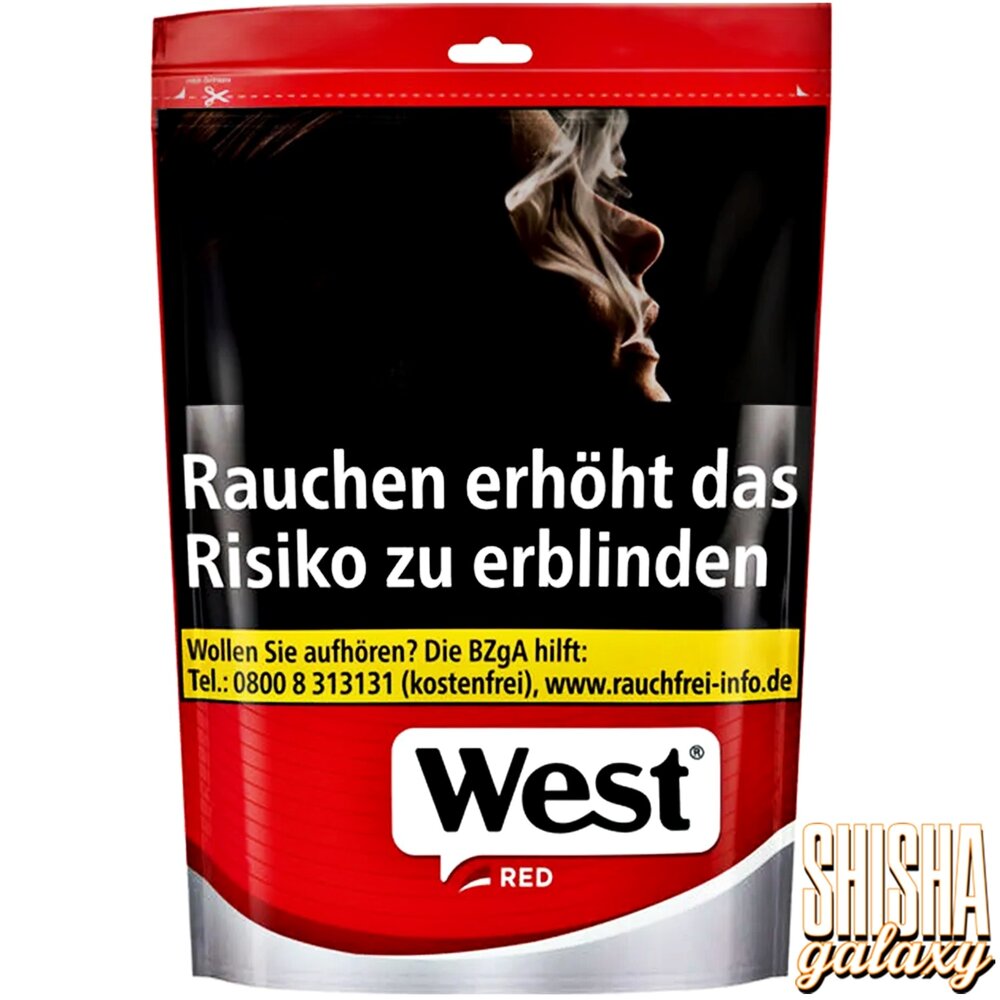West West - Red - Volumentabak / Stopftabak - Beutel - 132g