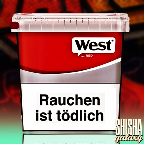 West West - Red - Volumentabak / Stopftabak - Box - 190g
