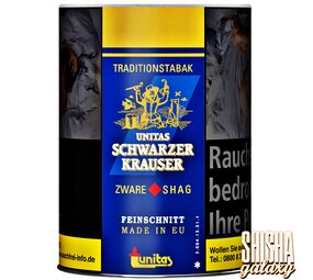 Unitas Schwarzer Krauser - Zware Shag - Feinschnitttabak - Dose - 95g Unitas Schwarzer Krauser - Zware Shag - Feinschnitttabak - Dose - 95g