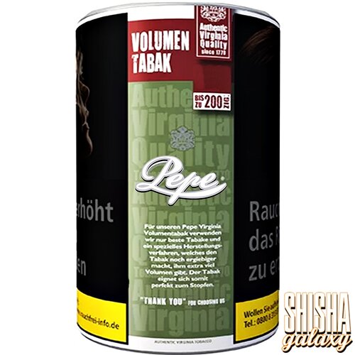 Pepe Pepe - Rich Green - XXL - Volumentabak / Stopftabak - Dose - 85g