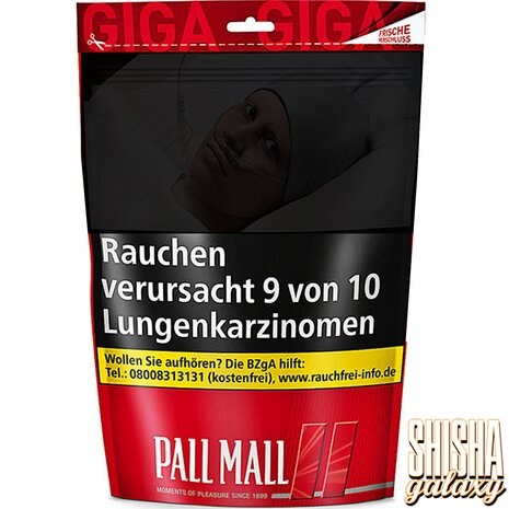 Pall Mall Pall Mall - Red - Giga - Volumentabak / Stopftabak - Beutel - 110g Pall Mall Pall Mall - Red - Giga - Volumentabak / Stopftabak - Beutel - 110g