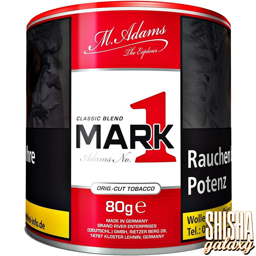Mark Adams No. 1 Mark Adams No. 1 - Red - Feinschnitttabak - Dose - 80g Mark Adams No. 1 Mark Adams No. 1 - Red - Feinschnitttabak - Dose - 80g