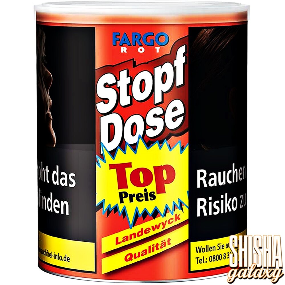Fargo Fargo - Stopf-Dose - Rot - Feinschnitttabak - Dose - 92g Fargo Fargo - Stopf-Dose - Rot - Feinschnitttabak - Dose - 92g