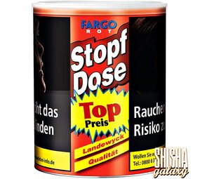 Fargo Stopf-Dose - Rot - Feinschnitttabak - Dose - 92g Fargo Stopf-Dose - Rot - Feinschnitttabak - Dose - 92g