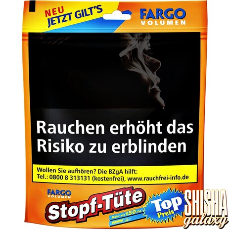 Fargo Fargo - Stopf-Tüte - Volumentabak / Stopftabak - Beutel - 60g Fargo Fargo - Stopf-Tüte - Volumentabak / Stopftabak - Beutel - 60g