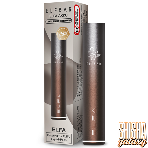 Elf Bar Elf Bar - ELFA - Prefilled Pod Kit - Akku 500 mAh - Twilight Brown (Wiederaufladbare Mehrweg E-Zigarette)