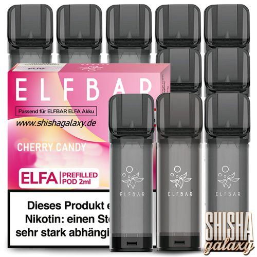 Elf Bar Elf Bar - ELFA - Cherry - Prefilled Liquid Pod - 2 ml - Nikotin 20 mg - 10er Pack