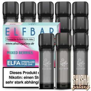 Elf Bar ELFA - Mixed Berries - Liquid Pod - Nikotin 20 mg - 10er Pack