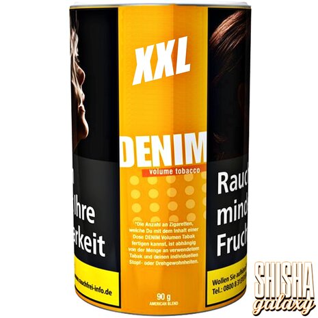 Denim Denim - XXL - Volumentabak / Stopftabak - Dose - 90g Denim Denim - XXL - Volumentabak / Stopftabak - Dose - 90g