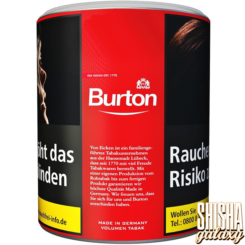 Burton Burton - Red - XL - Volumentabak / Stopftabak - Dose - 65g Burton Burton - Red - XL - Volumentabak / Stopftabak - Dose - 65g