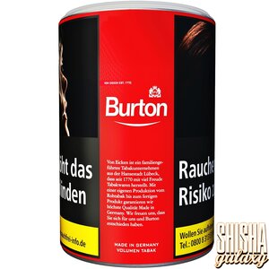 Burton XXL - Red - Volumentabak / Stopftabak - Dose - 90g