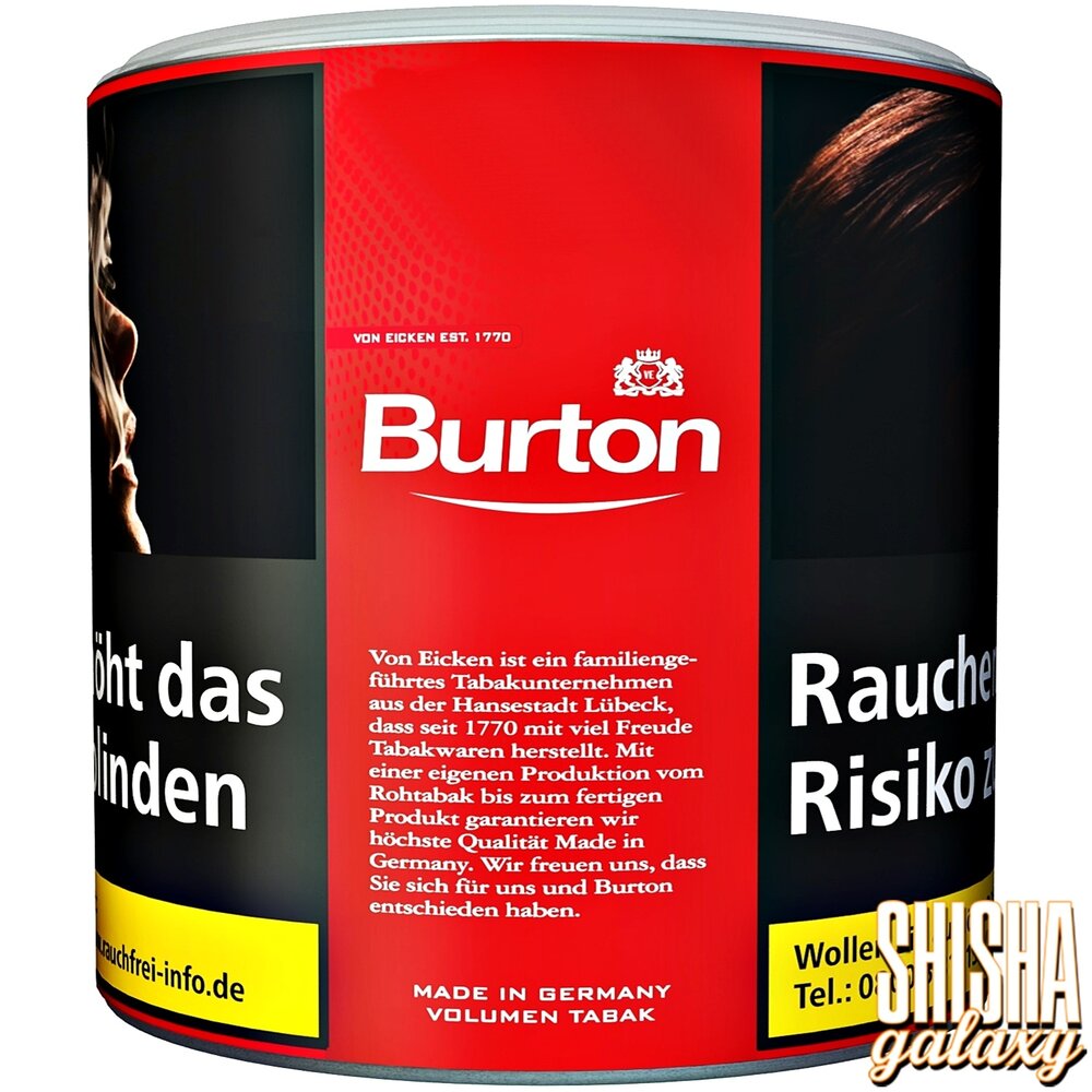 Burton Burton - L - Red - Volumentabak / Stopftabak - Dose - 43g Burton Burton - L - Red - Volumentabak / Stopftabak - Dose - 43g