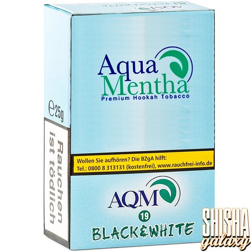 Aqua Mentha Black & White #19 (25g) Shisha Tabak