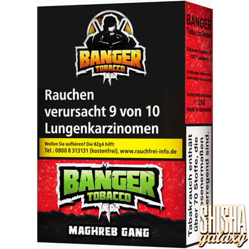 Banger Banger Tabak - Maghreb Gang (25g) - Shisha Tabak