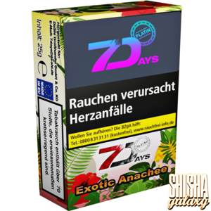 7 Days Platin Exotic Anachee (25g) - Shisha Tabak