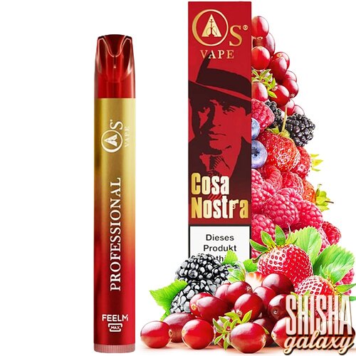 O´s Vape O´s Vape - Cosa Nostra - Professional - Einweg E-Shisha - 750 Züge / Nikotin 20 mg