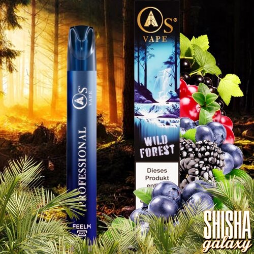 O´s Vape O´s Vape - Wild Forest - Professional - Einweg E-Shisha - 750 Züge / Nikotin 20 mg