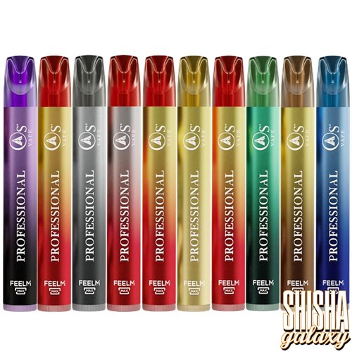 O´s Vape O´s Vape - Disco - 10er Packung / Display (Sparset) - Einweg E-Shisha - 750 Züge / Nikotin 20 mg