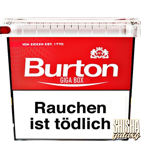 Burton Burton - Giga Box - Red - Volumentabak / Stopftabak - Box - 400g Burton Burton - Giga Box - Red - Volumentabak / Stopftabak - Box - 400g