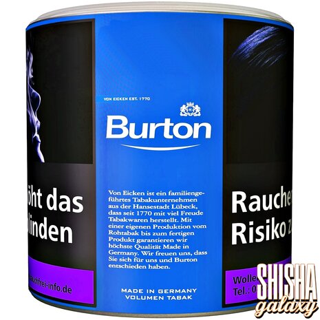 Burton Burton - L - Blue - Volumentabak / Stopftabak - Dose - 43g Burton Burton - L - Blue - Volumentabak / Stopftabak - Dose - 43g