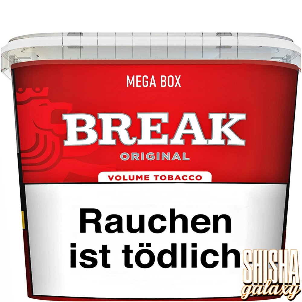 Break Break - Original Red - Volumentabak / Stopftabak - Box - 150g Break Break - Original Red - Volumentabak / Stopftabak - Box - 150g