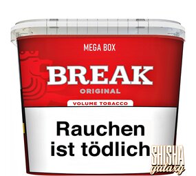 Break Original Red - Volumentabak / Stopftabak - Box - 150g Break Original Red - Volumentabak / Stopftabak - Box - 150g