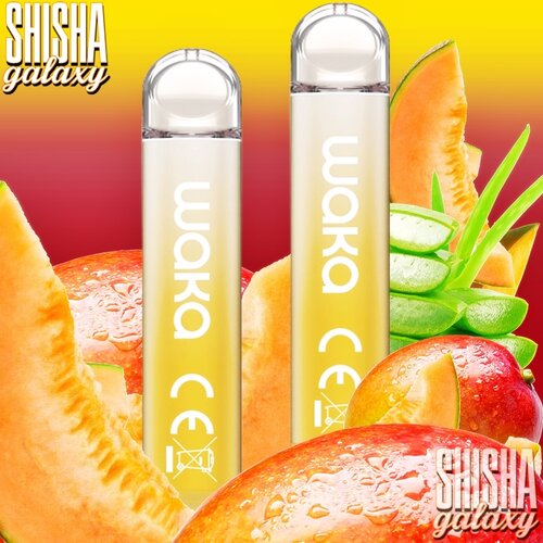 Waka Waka Vape - Mango Melon Aloe - "SoREAL Edition" - Einweg E-Shisha - 600 Züge / Nikotin 18 mg