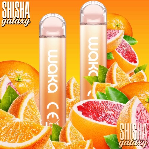 Waka Waka Vape - Orange Grapefruit - "SoREAL Edition" - Einweg E-Shisha - 600 Züge / Nikotin 18 mg