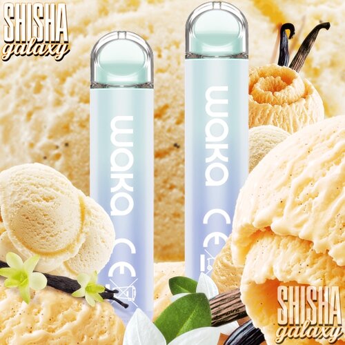 Waka Waka Vape - Vanilla Scoop - "SoREAL Edition" - Einweg E-Shisha - 600 Züge / Nikotin 18 mg