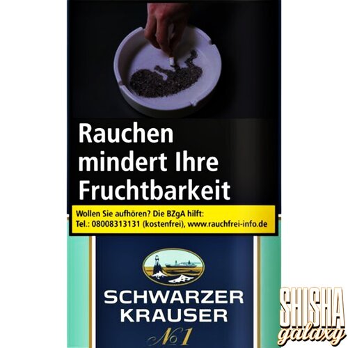 Unitas Schwarzer Krauser - No 1 - Feinschnitttabak - Pouch - 30g