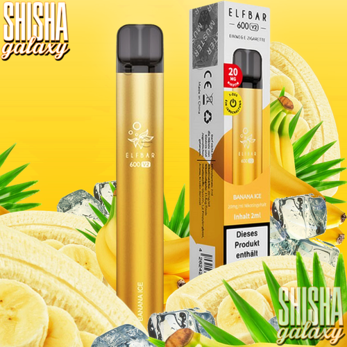 Elf Bar 600 V2 Elf Bar - 600 V2 - Banana Ice - Einweg E-Shisha - 600 Züge / Nikotin 20 mg Elf Bar 600 V2 Elf Bar - 600 V2 - Banana Ice - Einweg E-Shisha - 600 Züge / Nikotin 20 mg