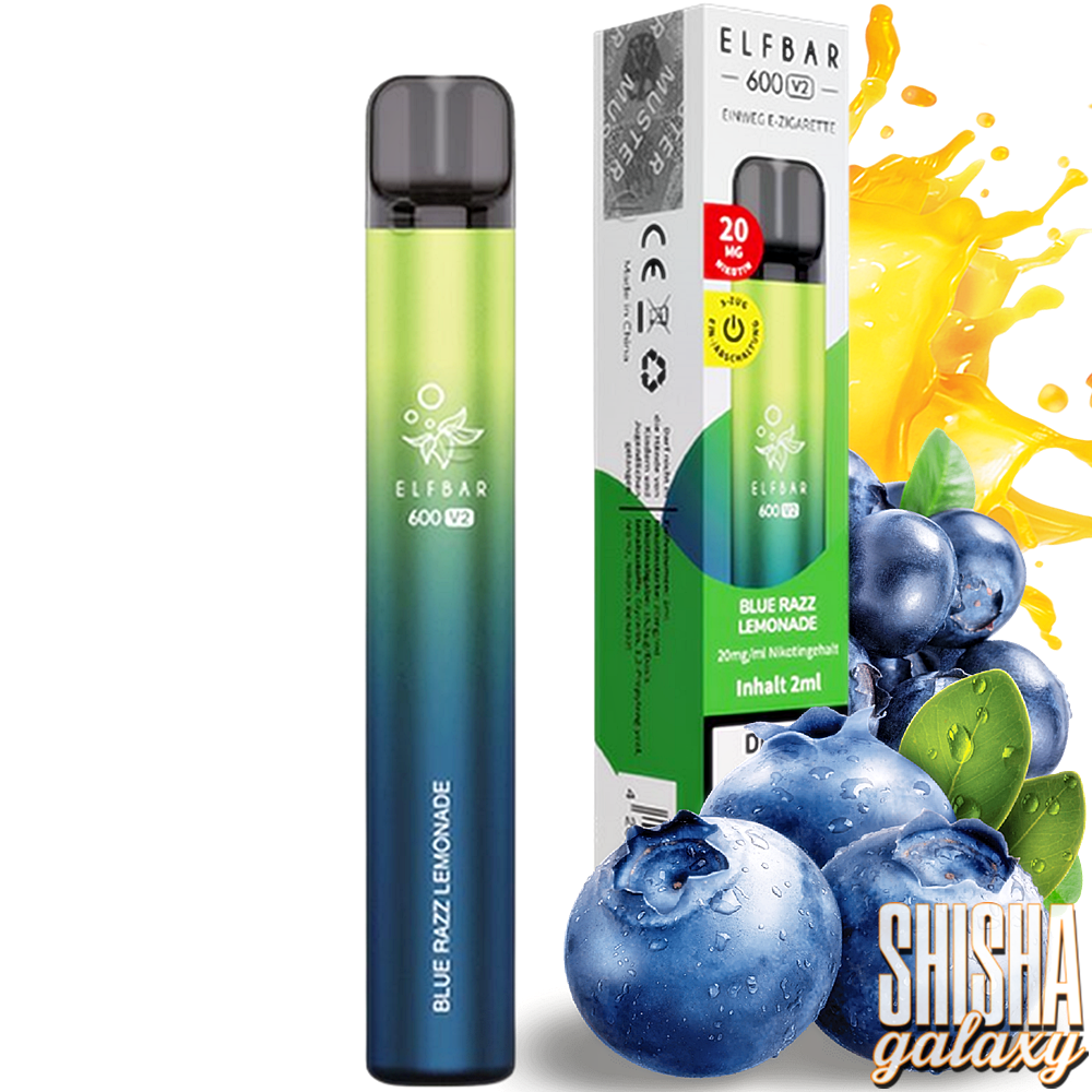 Elf Bar 600 V2 Elfbar 600 V2 - Blue Razz Lemonade - 600 Züge / Nikotin 20 mg - Einweg E-Zigarette Elf Bar 600 V2 Elfbar 600 V2 - Blue Razz Lemonade - 600 Züge / Nikotin 20 mg - Einweg E-Zigarette