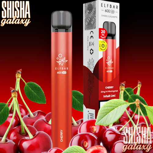 Elf Bar 600 V2 Elf Bar - 600 V2 - Cherry - Einweg E-Shisha - 600 Züge / Nikotin 20 mg Elf Bar 600 V2 Elf Bar - 600 V2 - Cherry - Einweg E-Shisha - 600 Züge / Nikotin 20 mg