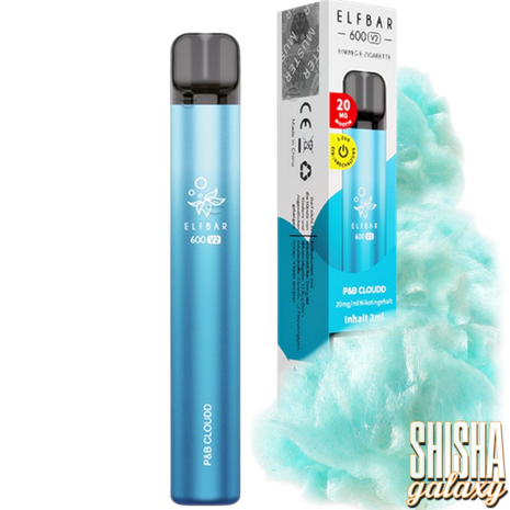 Elf Bar 600 V2 Elfbar 600 V2 - P&B Cloud - 600 Züge / Nikotin 20 mg - Einweg E-Zigarette Elf Bar 600 V2 Elfbar 600 V2 - P&B Cloud - 600 Züge / Nikotin 20 mg - Einweg E-Zigarette