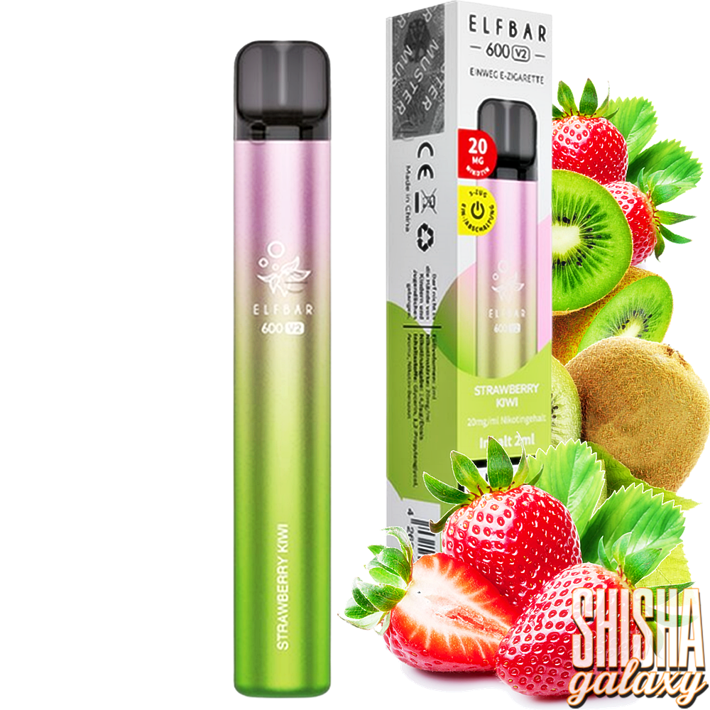 Elf Bar 600 V2 Elfbar 600 V2 - Strawberry Kiwi - 600 Züge / Nikotin 20 mg - Einweg E-Zigarette Elf Bar 600 V2 Elfbar 600 V2 - Strawberry Kiwi - 600 Züge / Nikotin 20 mg - Einweg E-Zigarette