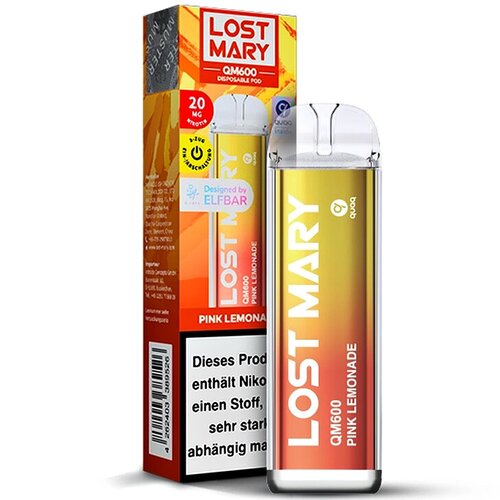 Lost Mary QM600 Lost Mary QM600 - Pink Lemonade - Einweg E-Shisha - 600 Züge / Nikotin 20 mg