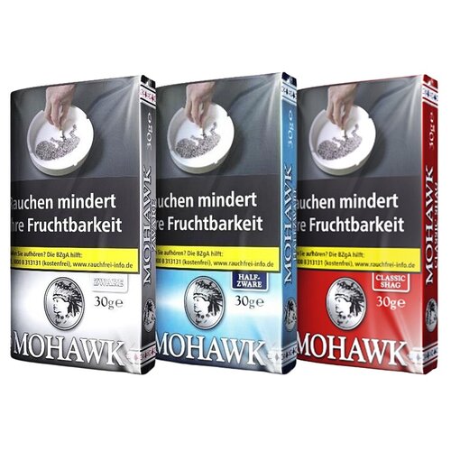 Mohawk Mohawk - Blue - Halfzware - Feinschnitttabak - Pouch - 30g