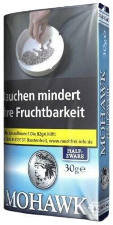 Mohawk Mohawk - Blue - Halfzware - Feinschnitttabak - Pouch - 30g Mohawk Mohawk - Blue - Halfzware - Feinschnitttabak - Pouch - 30g