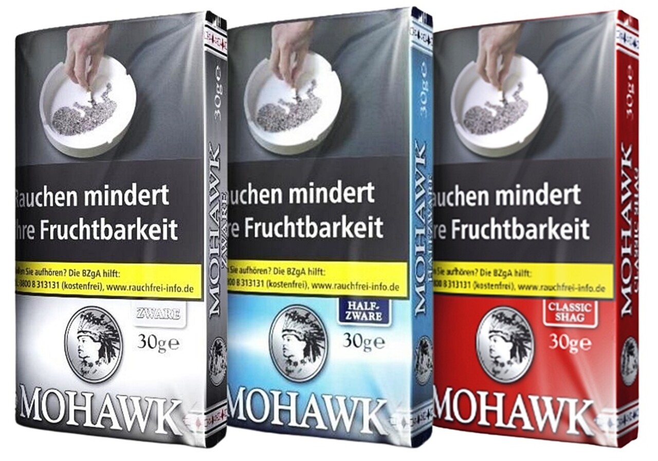 Mohawk Mohawk - Red - Classic Shag - Feinschnitttabak - Pouch - 30g Mohawk Mohawk - Red - Classic Shag - Feinschnitttabak - Pouch - 30g
