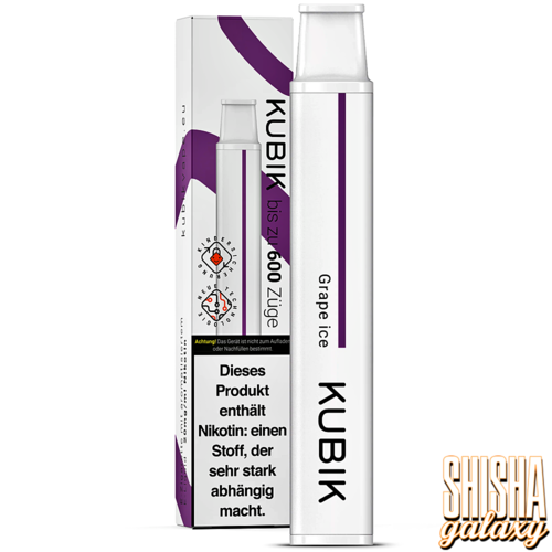 Kubik Kubik Vape - Grape Ice - E-Shisha - 600 Züge / Nikotin 20 mg