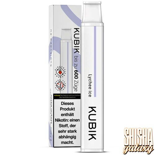 Kubik Kubik Vape - Lychee Ice - E-Shisha - 600 Züge / Nikotin 20 mg