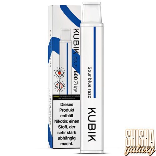 Kubik Kubik Vape - Sour Blue Razz - E-Shisha - 600 Züge / Nikotin 20 mg
