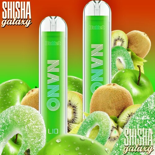 Lio Nano X2 Lio Nano X2 - Green Apple Kiwi - Einweg E-Shisha - 600 Züge / Nikotin 20 mg