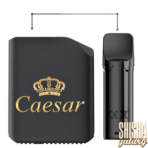 Caesar Caesar Shadow - Pod Kit - Akku 400 mAh - Black & Gold (Wiederaufladbare Mehrweg E-Zigarette)
