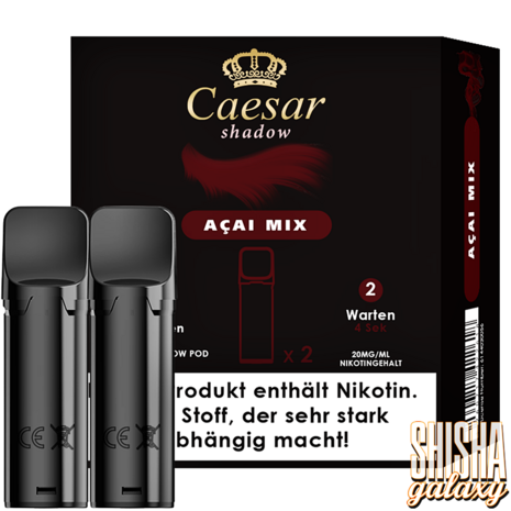 Caesar Caesar Shadow - Acai Mix - Liquid Pod - 2 ml - Nikotin 20 mg - 2er Pack (4ml) Caesar Caesar Shadow - Acai Mix - Liquid Pod - 2 ml - Nikotin 20 mg - 2er Pack (4ml)